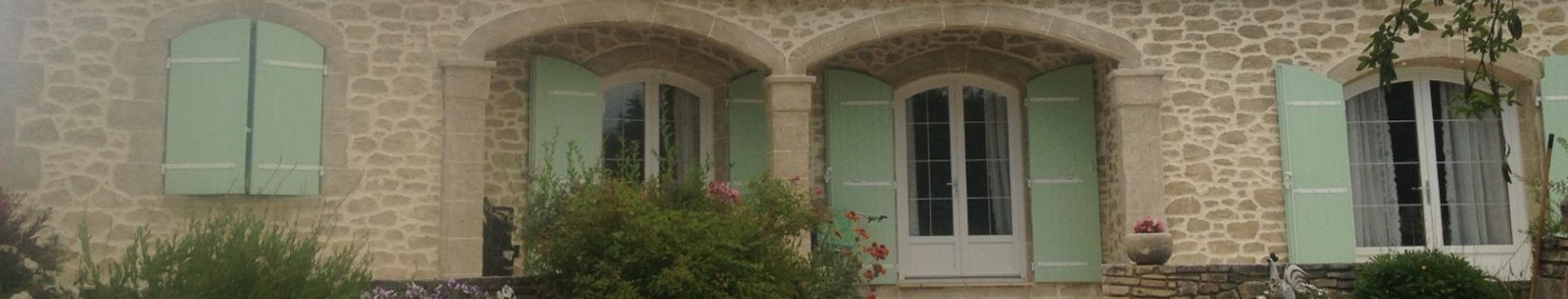 Chantier à Lapalud (84) en 2016 - Enduit imitation pierre - SL Production